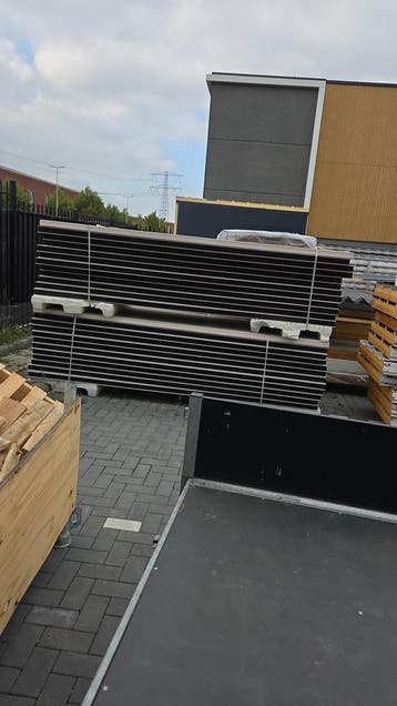 Wandpaneel, sandwichpaneel, 60 mm, 24st 3m1, Wit, €13,5 pm/2, Verzenden, Nieuw, Overige materialen, 50 tot 100 mm