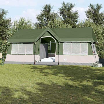 vidaXL Gezinstent Groen en beige 622 x 295 x 238 cm, Verzenden, Nieuw, Tot en met 2