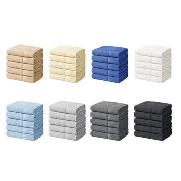Handdoeken 70×140 cm – Set van 5 – 400 g/m² - Lichtbruin, Verzenden, Nieuw