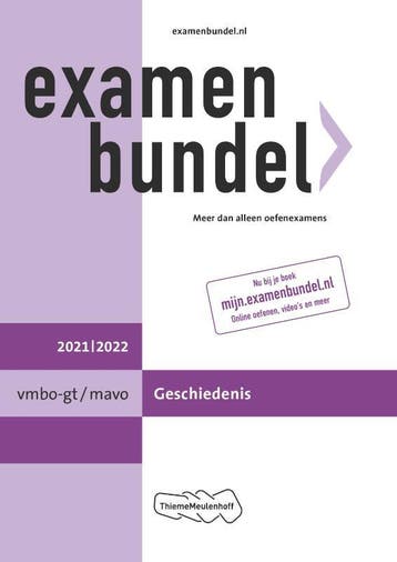 Examenbundel / vmbo-gt/mavo Geschiedenis 2021/2022, Boeken, Schoolboeken, Verzenden, Gelezen
