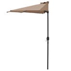 Parasol halfrond voor balkons of terrassen 300x150x230 beige, Tuin en Terras, Verzenden, Nieuw