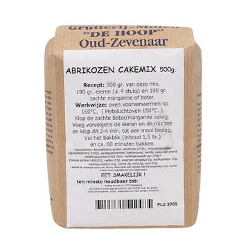 Molen de Hoop Abrikozen cakemix 500gr, Verzenden, Nieuw