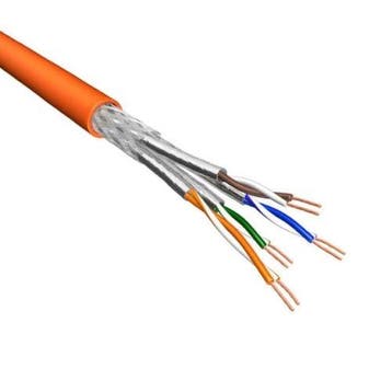 Cat.6A S/FTP Kabel Soepel AWG26 LSZH Oranje 500m 100% koper, Ophalen of Verzenden, Nieuw