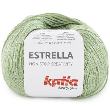 Katia Estrella - 64 Pistachegroen - Katoen/Viscose Fantasi, Ophalen of Verzenden, Nieuw