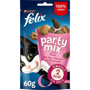 8x Felix Snack Party Mix Picnic 60 gr (Hondensnacks), Dieren en Toebehoren, Verzenden, Hond