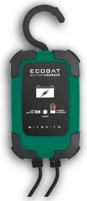 Ecobat EBC1 accu-/druppellader - 6/12 V, 1 A, Verzenden, Nieuw