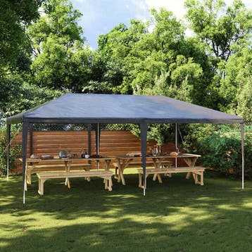 vidaXL Partytent professioneel 90 g/m² 4x6 m antraciet, Verzenden, Nieuw, Partytent