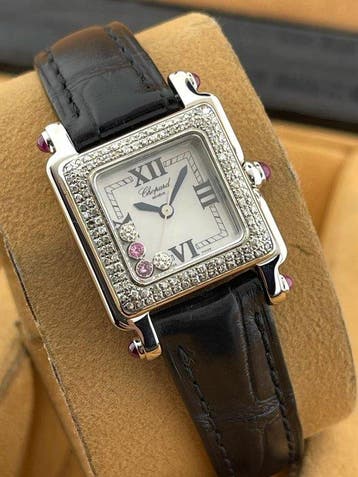 Chopard - Happy Sport – Diamond Bezel - 362905 - Dames -, Nieuw