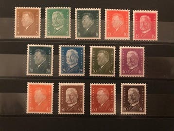 Duitse Rijk 1928 - Duitse presidenten - Michel 410/422, Gestempeld