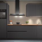 Onyxgrijze greeploze keuken Manilla 57326, Huis en Inrichting, Verzenden, Nieuw