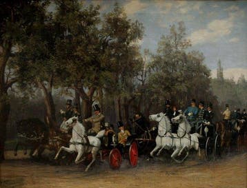 Richard Rosenbaum (1864-?) - Corso race in the Vienna Prater
