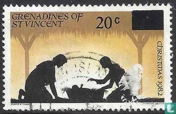 Saint Vincent en de Grenadines - Kerstzegel - 2000, Verzenden, Gestempeld