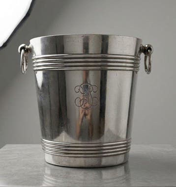 Gallia - Ijsemmer - Staal - Christofle Monogrammato