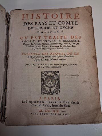 Imprimerie de pierre le mvr - Histoire des pays et comte dv
