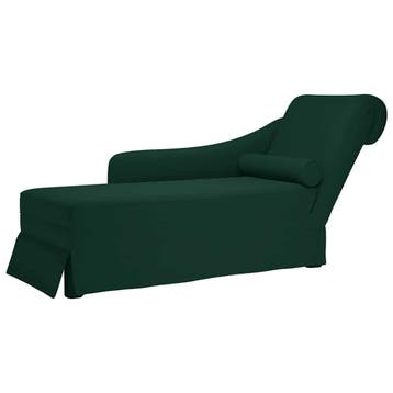 vidaXL Chaise longue met bolster&rechterarmleuning fluweel, Huis en Inrichting, Banken | Sofa's en Chaises Longues, Verzenden
