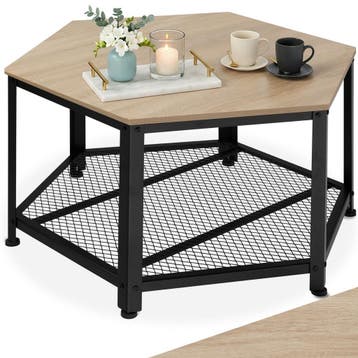 Salontafel Norwich - Industrieel licht hout, eiken Sonoma, Verzenden, Nieuw