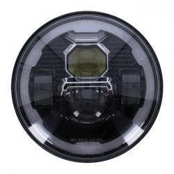 Heldere 7 LED-koplamp. Zwart., Nieuw
