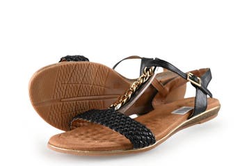 Dolcis Sandalen in maat 42 Zwart, Dolcis, Verzenden, Zwart, Sandalen of Muiltjes