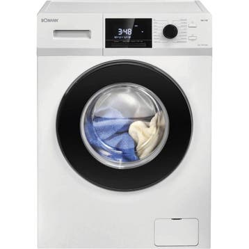 Bomann WA7196 - Wasmachine - 9 kg - 1400 tpm - Energieklasse, Witgoed en Apparatuur, Ophalen of Verzenden, Nieuw, Voorlader, 85 tot 90 cm