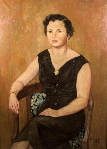 Rogelio Lorenzo Rodríguez (1921-2003) - Realistic Female, Antiek en Kunst, Kunst | Schilderijen | Klassiek