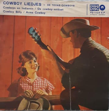 vinyl single 7 inch - De Texas Cowboys - Cowboy Liedjes, Verzenden, Zo goed als nieuw, 7 inch, Pop