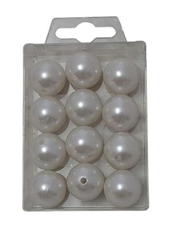 Parels Rijgparels WM 28 Wit 20 mm ca. 50 gram, Ophalen of Verzenden, Nieuw