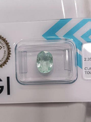 Zonder minimumprijs - 1 pcs Groen Paraiba toermalijn - 2.35, Nieuw