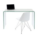*WOONWINKEL* Kare Design Clear Club Bureau Van Gebogen Glas, Verzenden, Nieuw