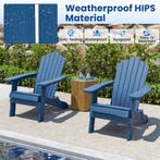 LIVSK Opvouwbare Adirondack-Stoel - Weerbestendig HIPS - Erg, Verzenden, Nieuw