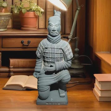 Terracotta Krijger Standbeeld - Authentiek Xian Chinese Deco, Antiek en Kunst, Verzenden