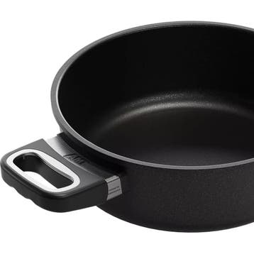 AMT Gastroguss Braadpan 24 cm – Non-stick coating – Oven, Ophalen of Verzenden, Nieuw, Rvs