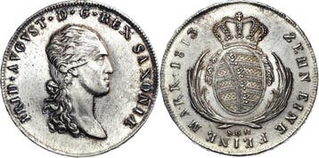 Taler, daalder 1813, Sachsen-kurlinie ab 1547 (albertiner..., Verzenden