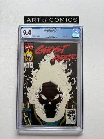 Ghost Rider (Vol. 2) #15 - Glow in the dark Cover - CGC 9.4, Nieuw