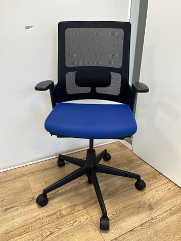 Refurbished Ahrend 2020 Verta Blauw, Inclusief Garantie, Zo goed als nieuw, Bureaustoel, Ergonomisch, Verzenden