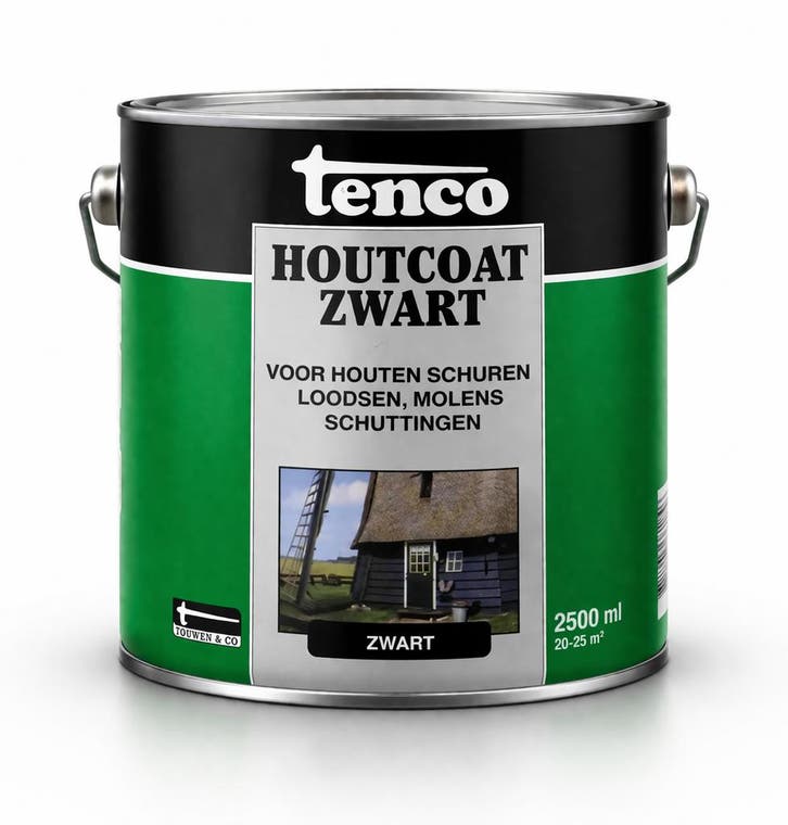 Houtcoat Zwart, Doe-het-zelf en Verbouw, Verf, Beits en Lak, Nieuw, Ophalen of Verzenden