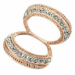 Fako Bijoux - Sjaalklem - Oval Eight Strass - 31x36mm -, Sieraden, Tassen en Uiterlijk, Broches, Verzenden, Nieuw