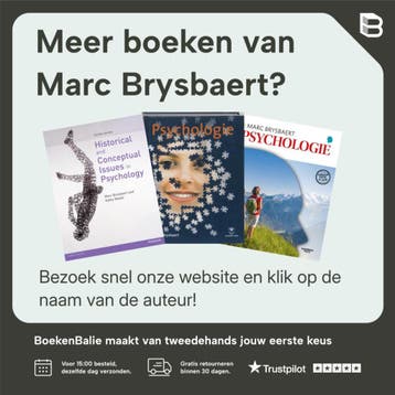 Psychologie - Marc Brysbaert 9789038223308, Verzenden, Gelezen, Marc Brysbaert