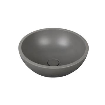 Waskom Karis 36x36x14.5cm beton rond grijs inclusief, Verzenden, Nieuw