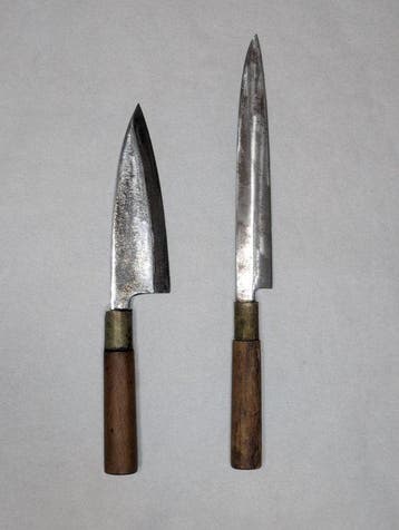 Keukenmes - Staal, Hout - Japan - Traditionele Japanse deba-