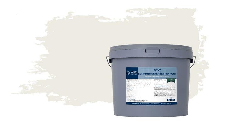 Wixx Schimmelwerende Muurverf Matt RAL 9010 | Zuiver Wit, Doe-het-zelf en Verbouw, Verf, Beits en Lak, Verf, Wit, Nieuw, Minder dan 5 liter