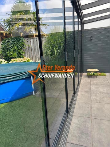 Glazen schuifwanden veranda | Vanaf €160 | Gratis bezorgd, Tuin en Terras, Verzenden, Nieuw, Veranda