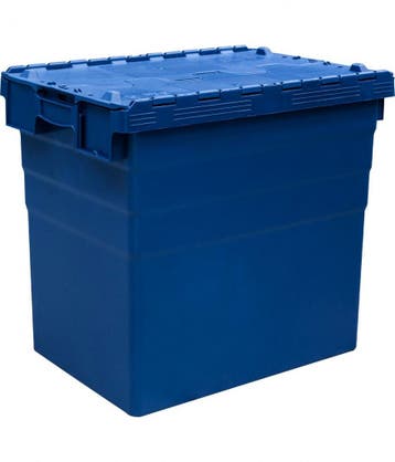 Distributiebak, 600x400x516 mm, euronorm, blauw kunststof,, Ophalen of Verzenden