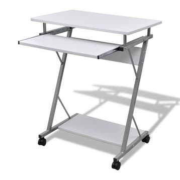 vidaXL Studenten computerbureau 60 x 40 x 74 cm (wit), Verzenden, Nieuw