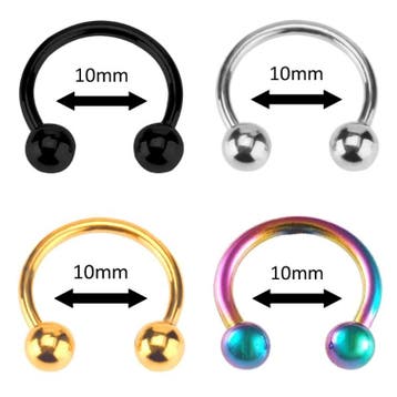 Fako Bijoux - Circular Barbell Piercing - Hoefijzer - 10mm -, Verzenden, Nieuw