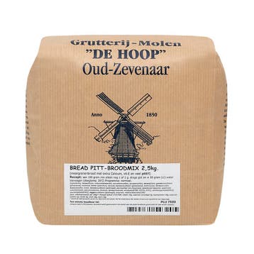 Molen de Hoop Bread Pitt Broodmix 2,5kg, Verzenden, Nieuw