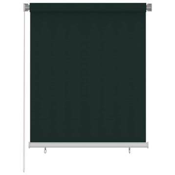 vidaXL Rolgordijn voor buiten 125(B)x140(H) cm HDPE, Verzenden, Nieuw, Groen