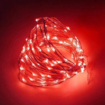 Kerst koperdraad LED verlichting - Rood - 5 meter - Op, Ophalen of Verzenden, Nieuw
