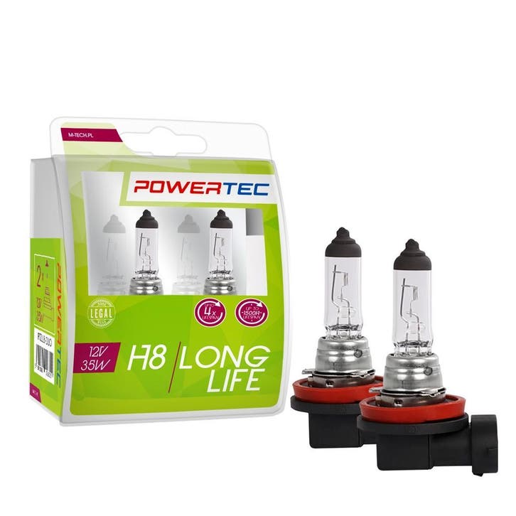 Powertec H8 12V - Long Life - Set, Auto-onderdelen, Verlichting, Nieuw, Alfa Romeo, Amerikaanse onderdelen, Audi, BMW, Citroën