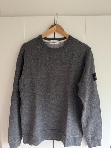 Stone Island Sweater – Grijs gemêleerd – Maat L, Maat 52/54 (L), Verzenden, Stone Island, Grijs