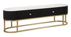 TV HOUDER MONTPELLIER ZWART CM 150X42X45, Ophalen of Verzenden, Nieuw
